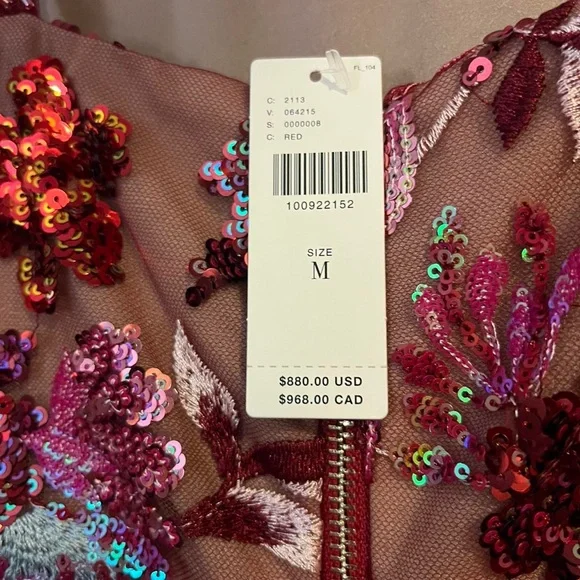 Bronx and Banco Dahlia Leona Embroidered Sparkling Gown - Picture 6 of 6